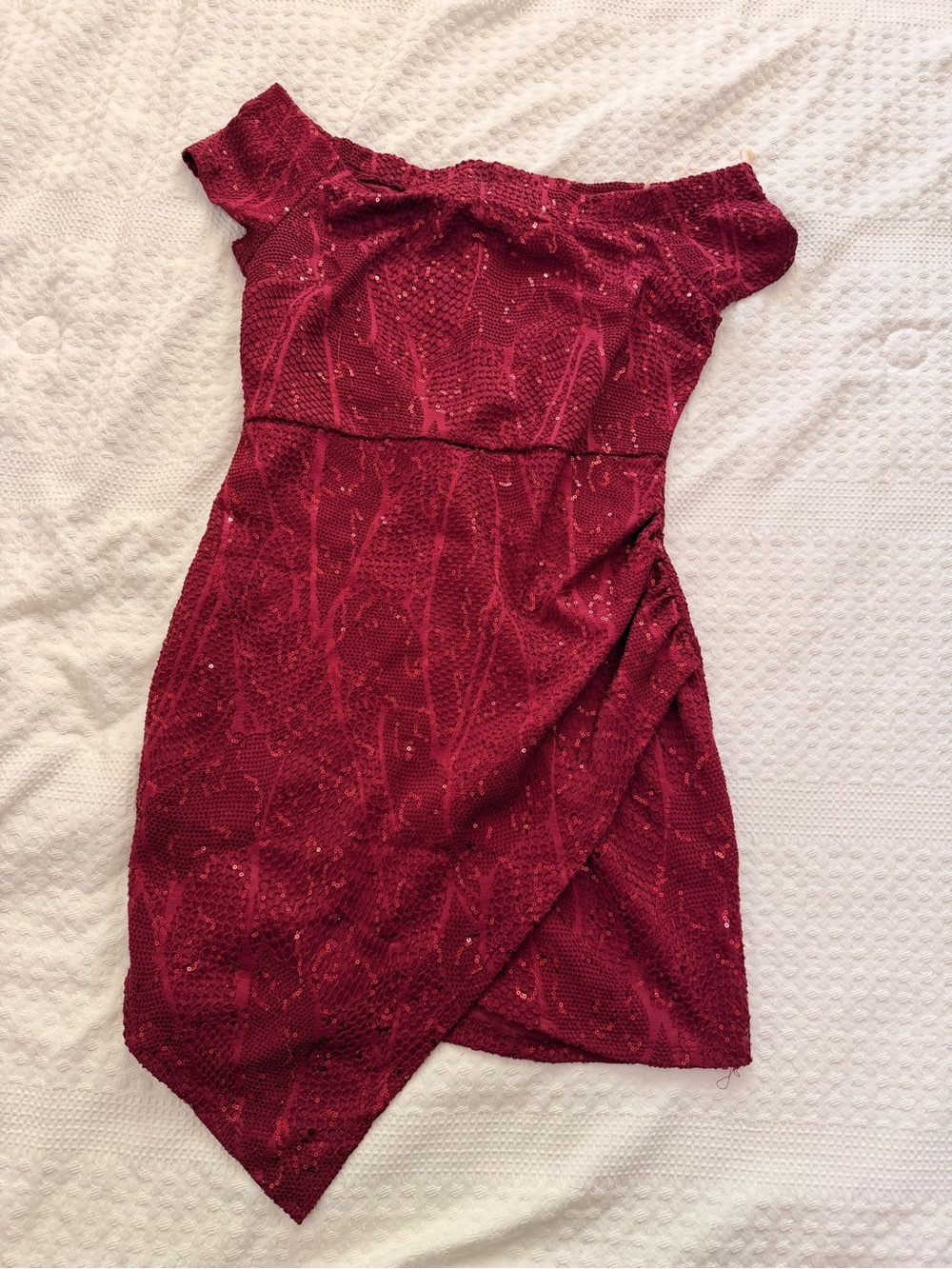 bailey blue Dress in Deep Wine